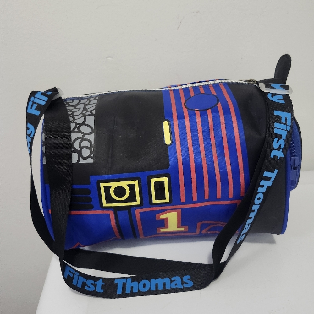 Thomas the Tank Engine Blue Crossbody Bag  Train Storage Organizer - Picture 7 of 9